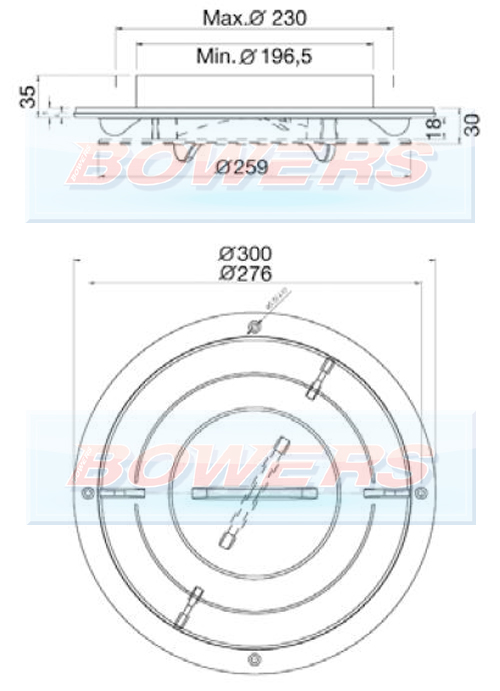 Black 12v Low Profile Motorised Turbo Roof Air Vent & Extractor Fan